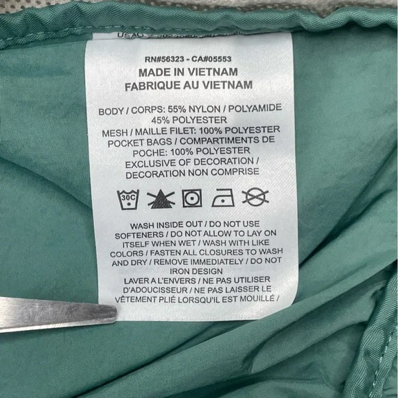 Nike Girls Teal Windbreaker Jacket w/ Mesh Lining & Back Swoosh – Youth M - Picture 9 of 14